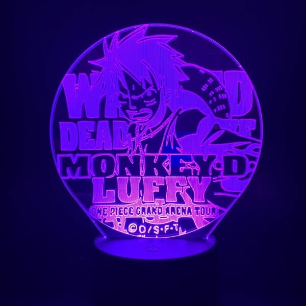 One Piece Luffy 3D Illusjons Nattlampe Smart Touch, RG