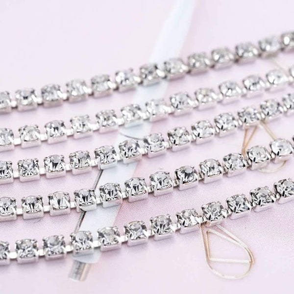 AVEKI Boho Kristall Benkedjor Rhinestone Body Chain Rave Par
