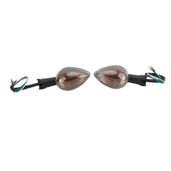 Par Blinklys Indikatorlys Foran Side 12V 6W Udskiftning til YZF R1 2009‑2014 Sort