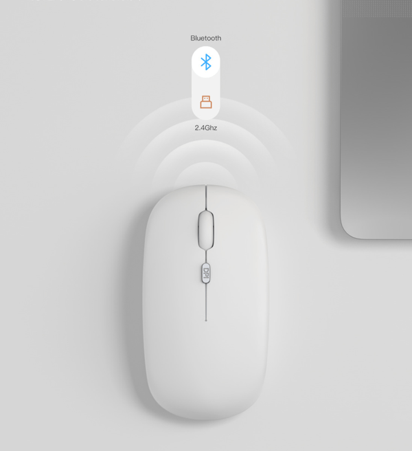 Bluetooth-mus trådløs dual-modus 2.4G lademus for m