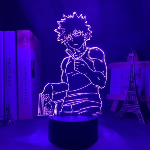 3D LED Lampe 3D Nattlys Bakugo Katsuki LED Nattlys En