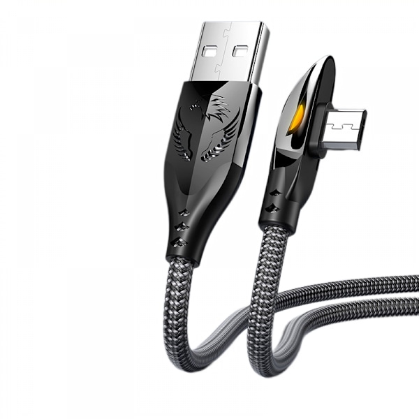 90 graders Type C USB-kabel 3 meter【1 förpackning 66W】Spのデザイン R