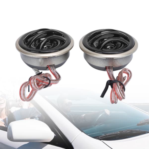 Parhögtalare för bil, Mini Tweeter 130W Max 20W RMS 4Ω 12V Universal för Ljudsystem