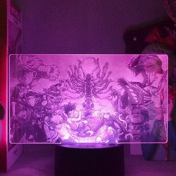 Hunter X Hunter 3D Illusjon Nattlampe Smart Touch,Ide