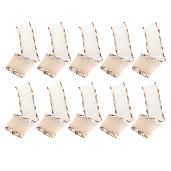 10 meter kantbånd polyester tyl til tøjtilbehør DIY hovedbeklædning hår 2,6 tommer (brun C2 )