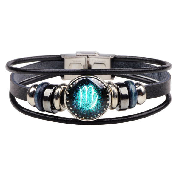 Wekity Constellation Flätad Rep Armband - Punk Legering Läder
