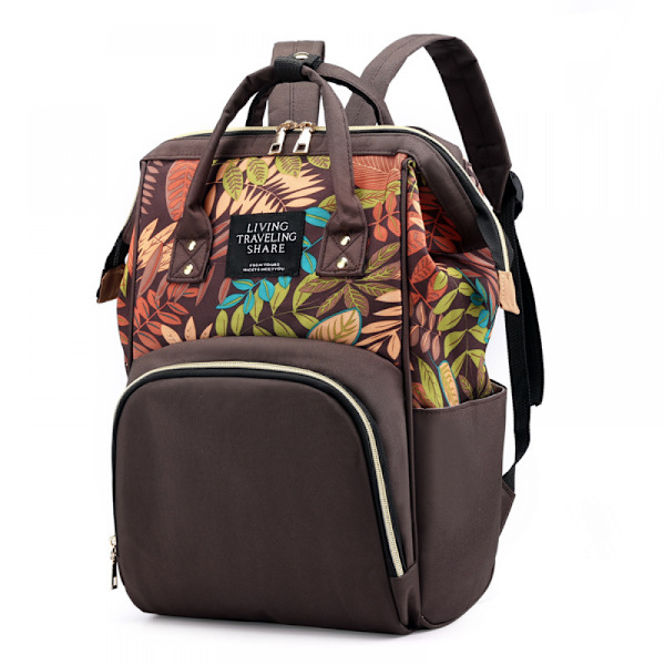 Bleieveske Ryggsekk Baby Bag for Mom Dad Baby Girl Boy, Multifunksjonell Reise Ryggsekk, Vanntett Maternity Bleieskift Veske Baby Products(brun
