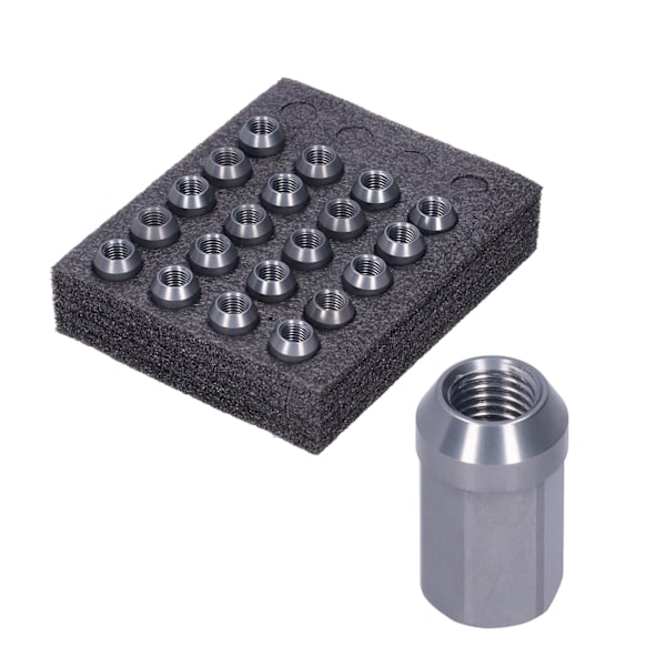 20 kpl Vannemutterit M12x1.5 Kierre 1.3 tuuman Korkeus 7075-T6 Alumiini Lukitusmutterit Tiitaniväri