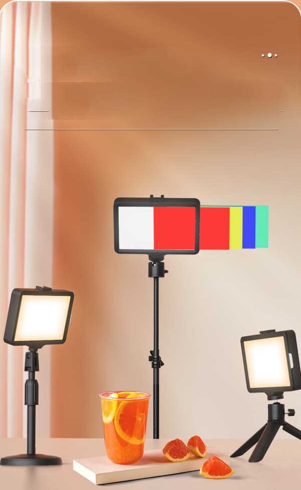 Bærbart fotograferingslys kit dæmpbar LED videolys
