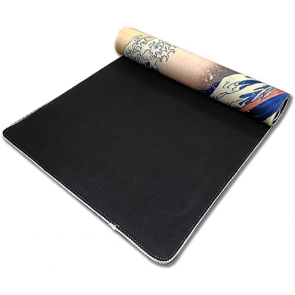 Tastatur Computer Desk Pad 80x40cm - Speed ​​​​Surface Gamer Oyun Mouse Pad MousePad (80x40cm, Japon Dalgası - Kanagawa)