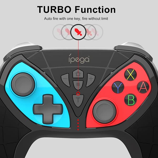 Trådløs controller, PG-SW018A Trådløs gamepad med 6-akser og genopladelig