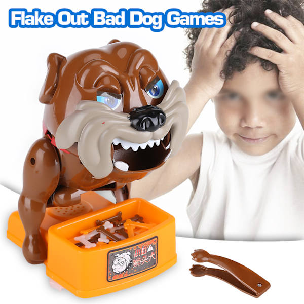 Flake Out Bad Dog Bones Cards Tricky Toy Games för förälder barn barn lek kul