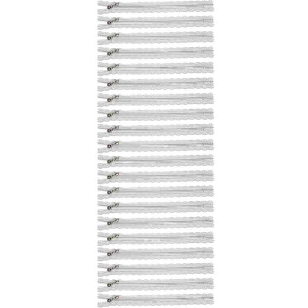 20 st 20 cm DIY nylon spets blixtlås spole blomma blixtlås för sömnad bröllopsklänning hantverk vit