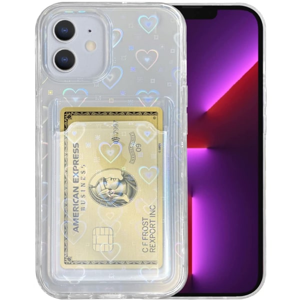 Kompatibel med iPhone case, Holographic Laser Glitter Blin