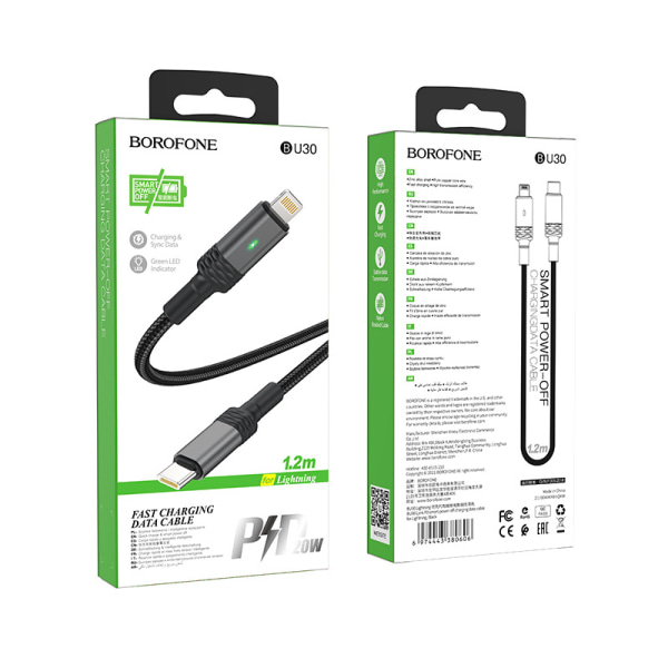 Borofone BU30 Lynk & Co PD intelligent power-off datakabel