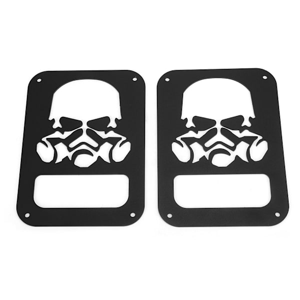 2 st Baklyktor Baklampa Skydd Dekoration Passar för Jeep Wrangler JK 2007-2017