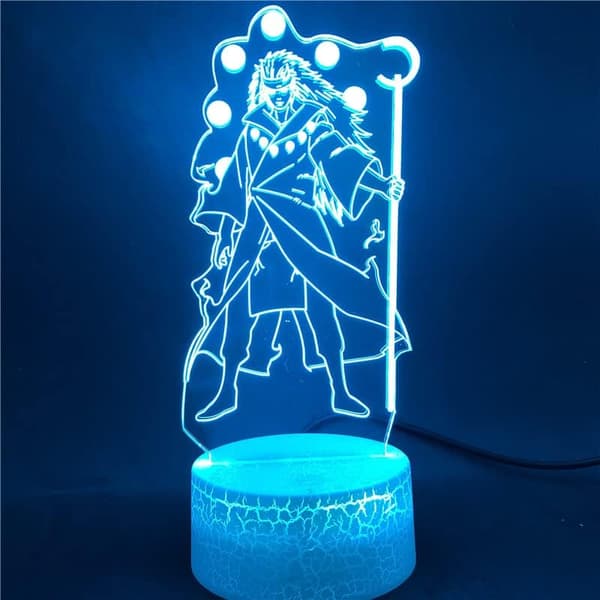 Naruto Kakashi Uchiha Sasuke 3D Illusion Nattlampa Liten