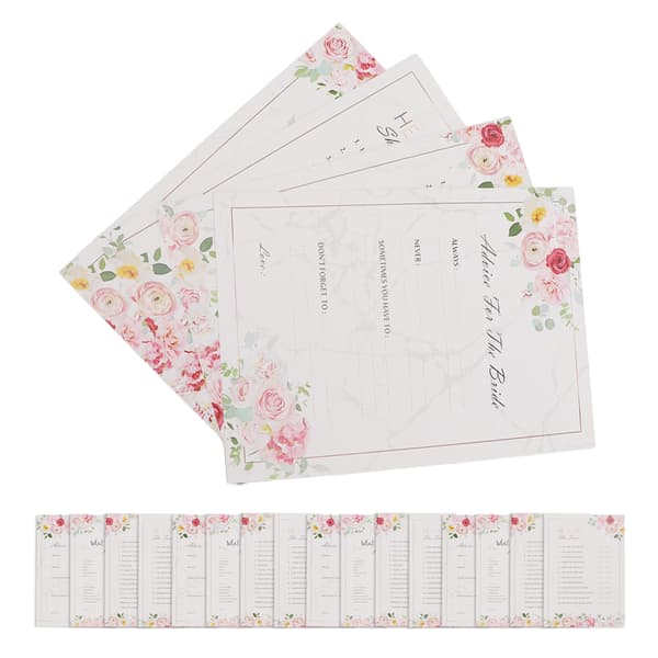 Bröllopsduschspel 20PCS Modern Font Bröllopsduschspel Elegant Blommig Miljövänlig Bärbar Han Sa Hon Sa