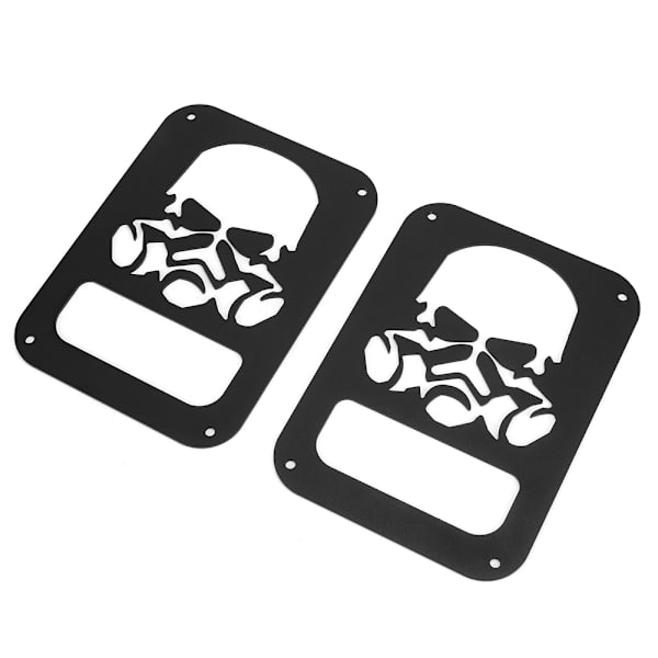 2 st Baklyktor Baklampa Skydd Dekoration Passar för Jeep Wrangler JK 2007-2017