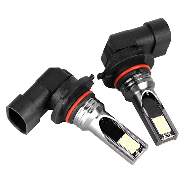 Par 9006 3030 12 Lamp Beads LED Vit Ljuslampa 7500K för Bilstrålkastare 12V-24V