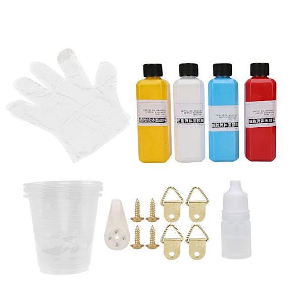 Cellulär vätskemålning pigment barn DIY vätskemålning pigment konstmaterial kit #1