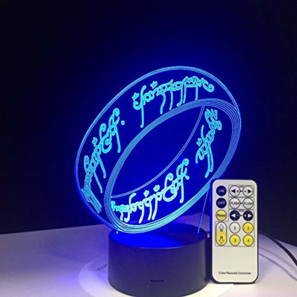 Sagan om ringen 3D-lampa Barngåva Touch Night Light