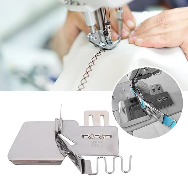 Syning Hemmer 4-Fold Industrielle Tilbehør Tape Binder Computerstyret Lockstitch Maskine24mm
