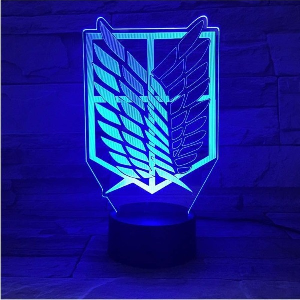Attack on Titan 3D Anime Lamp Natt Levi Ackerman Illusion N