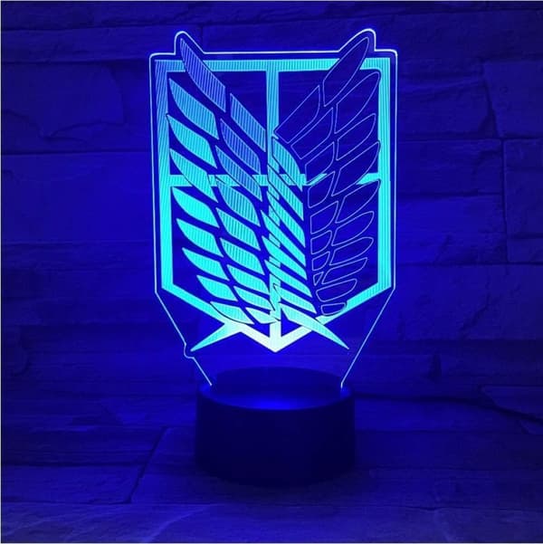 Attack on Titan 3D Anime Lampe Nat Levi Ackerman Illusion N