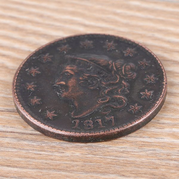 1817 USA 1 Cent Messing Vintage Samling Mønt Mindemønt
