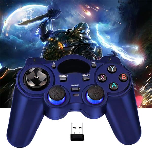 USB 2.4G trådløs kontroller, spillkontroller gamepad for MICRO