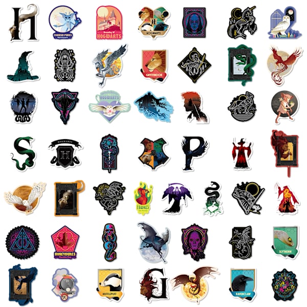 Harry Potter Vattenfärg Vinyl Stickers, Set om 50,