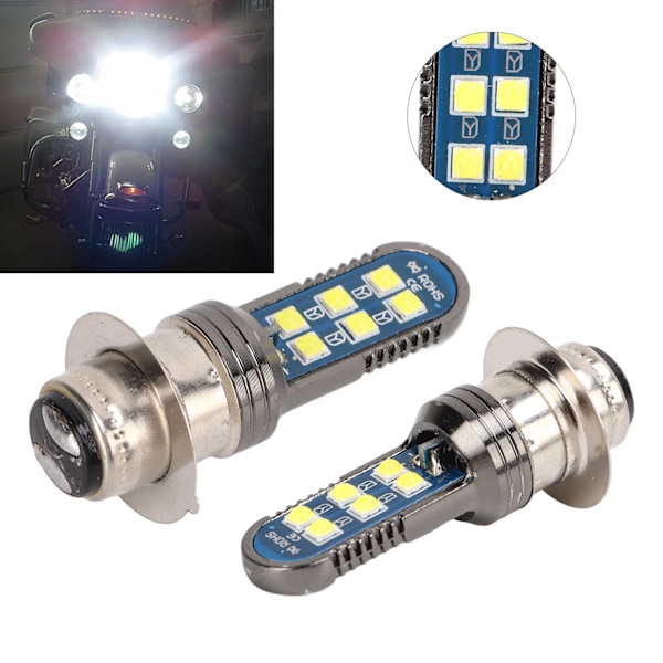 Motorcykel H6 LED-strålkastare 1080LM IP68 Vattentät Enkel Klo för Elcyklar Bilar