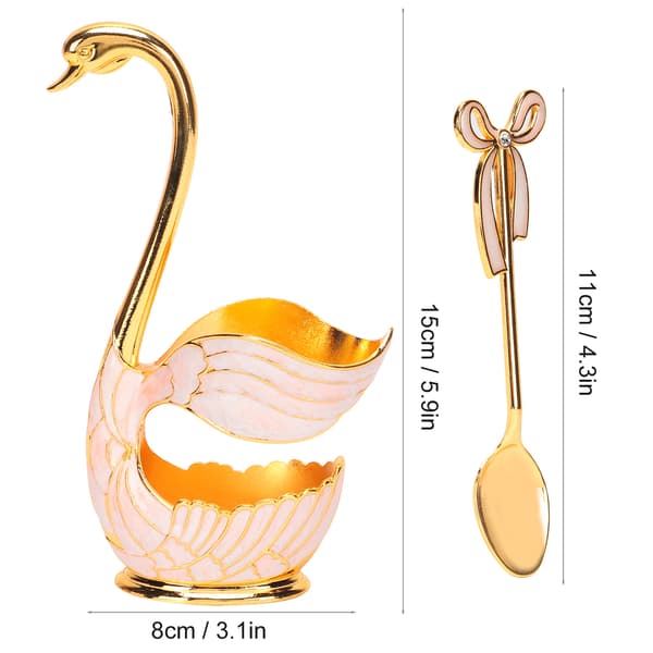 Bestickset med svanhållare dekoration Spoon