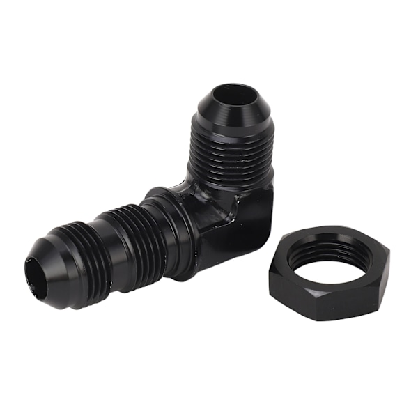 90 Graders 8 AN Flare Bulkhead Adapter Genanvendelig Flare Slange Union Bulkhead Adapter med Møtrik