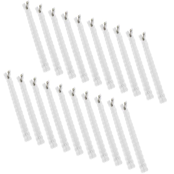 20 st 20 cm DIY nylon spets blixtlås spole blomma blixtlås för sömnad bröllopsklänning hantverk vit