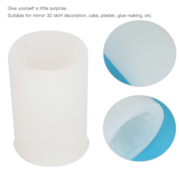 Silikonform DIY Handgjord Verktyg Hög Temperaturbeständighet Spegel 3D för Bröllopsklänningsdekor type 1
