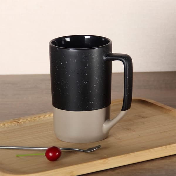 16 OZ Stor Kaffe Mugg, Tvåfärgskombination Stor Keramisk Te