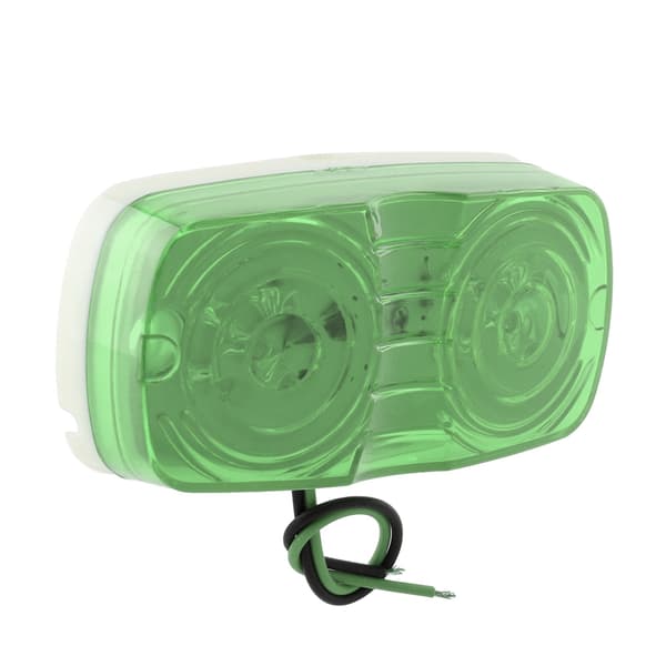 24V 10LED Sidemarkerlys Blinklys Indikatorlampe til Lastbiler Trailere (grøn)