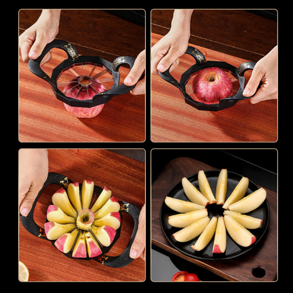 Æbleskærer og skæremaskine, kraftigt æbleskæreværktøj, frugt i rustfrit stål