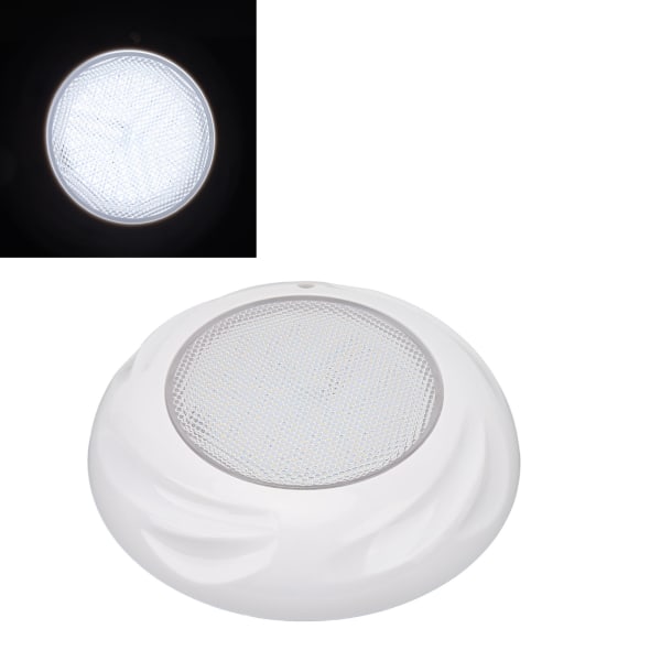 Simljus för pool 12V 18W IP68 Vattentät Väggmonterad LED-poolbelysning för offentlig fontän White Light