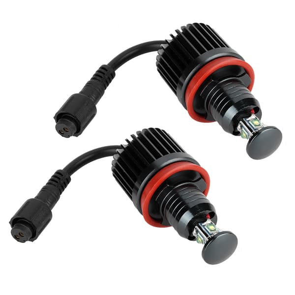 2 st För H8 40W Super Ljusa Angel Eyes Dimljus LED-lampor Passar för E91 E92 E93