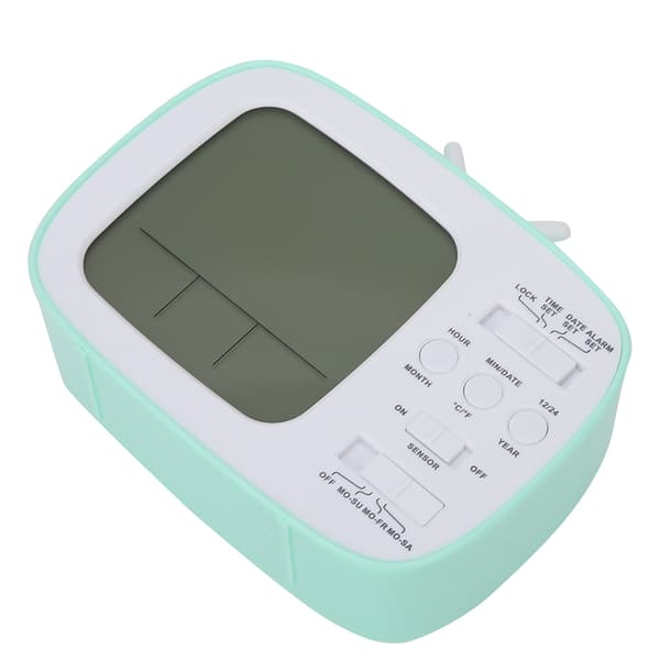 Smart väckarklocka Multifunktionell LED Digital Display 12/24 Timmars Växling Hushåll Sovrum TillbehörGrön