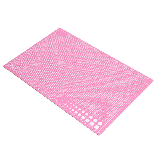 Självläkande skärmatta 45x30cm Rosa Trefaldigt Dubbelsidig Skala Handskuren Hantverksplatta för Scrapbooking Quilting Sömnad