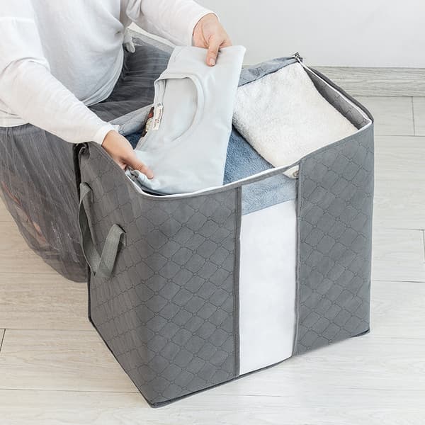 Fab Totes 2-pakning Klesoppbevaring, Sammenleggbar Teppeoppbevaring