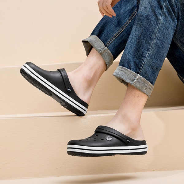 Unisex Klassiska Marmorerade Tie-Dye Clogs-Svart(36-37)