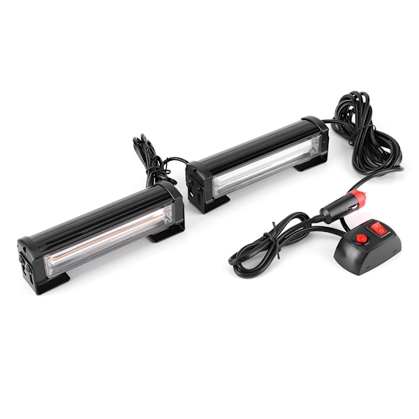 1V2 Frontgitter Strobe Lygtepane Høj lysstyrke Bil Advarselsblink 18Wx2  12V-24V