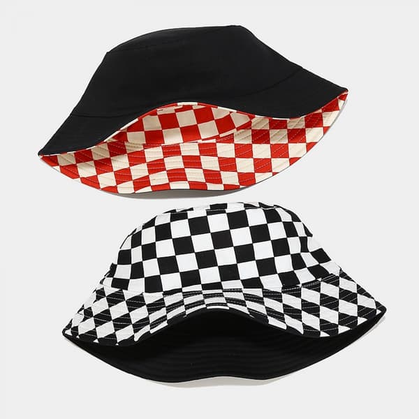 Unisex 100% Bomull Packable Bucket Hat Solhatt Enfärgade Färger Blue