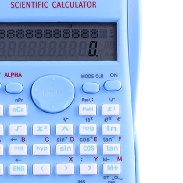Student Vitenskapelig Kalkulator Elektronisk Profesjonell Multifunksjonell Lommekalkulator Blå