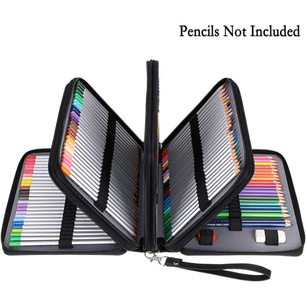 200 fack färgad pennfodral - Deluxe PU läder pennfodral G
